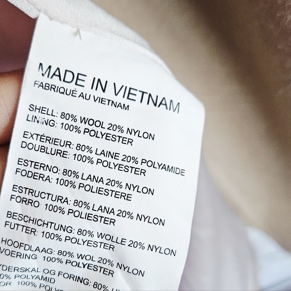 Club Monaco Daylina Wool Blend Coat Beige Nude Camel Color - Picture 5 of 5